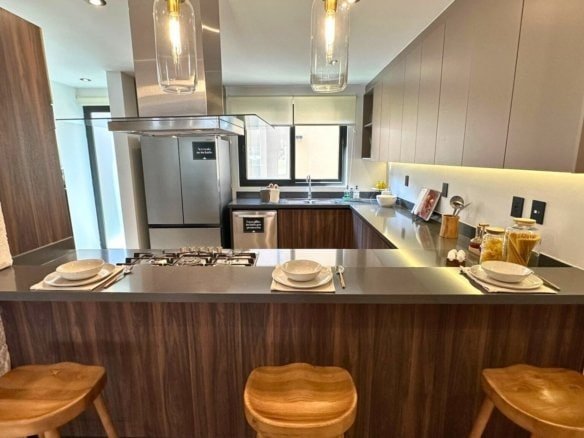 cocina de casas en venta en campanario norte villa magna modelo caoba