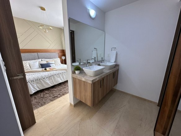 baño principal de casas Zibatá Qro. En Los Robles