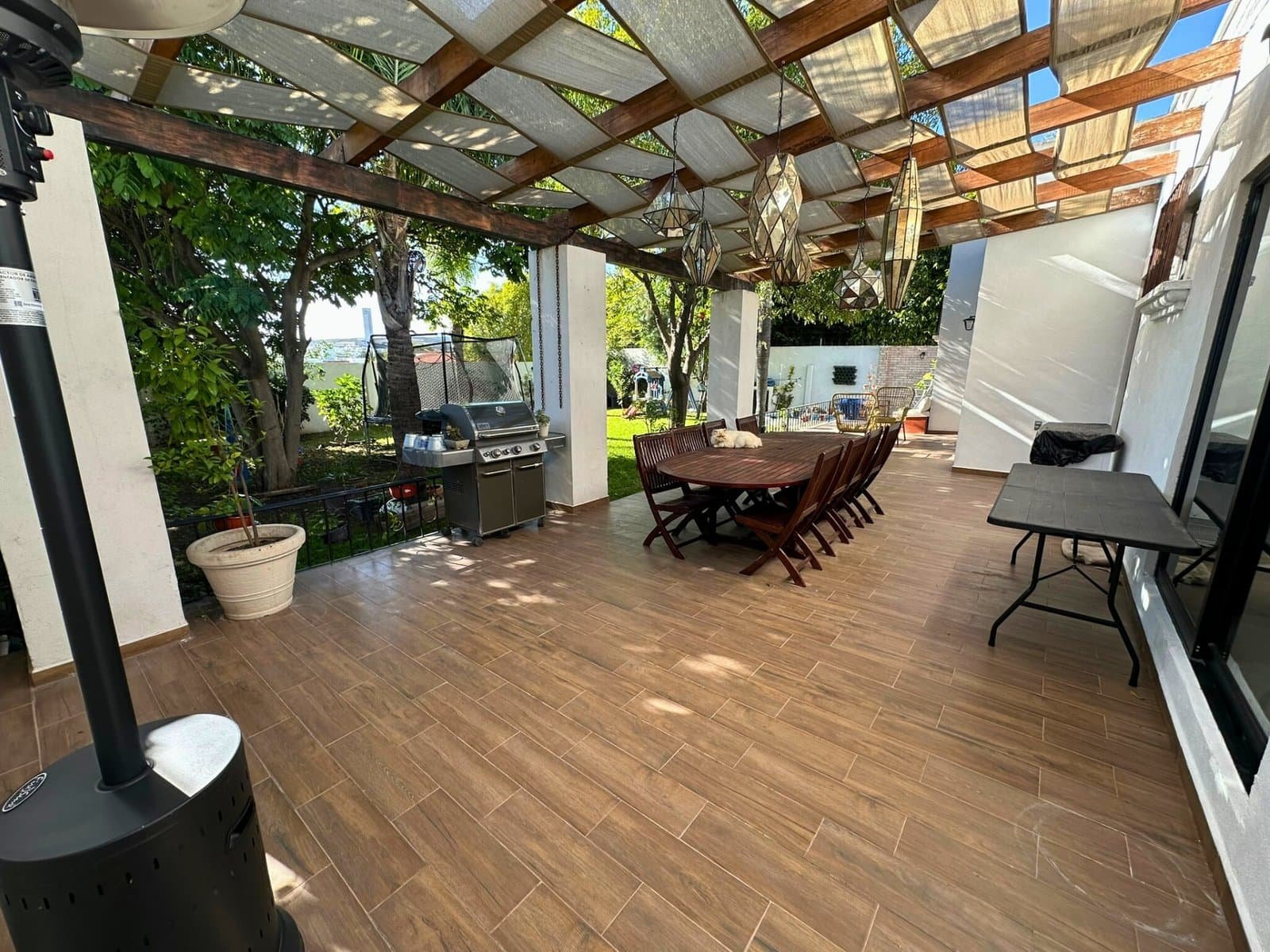 Terraza de casa de una planta en Juriquilla, Querétaro