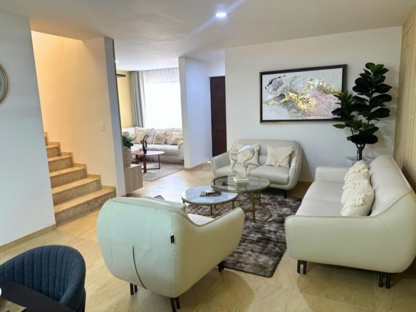 sala de casas en Zibatá Querétaro en Los Robles