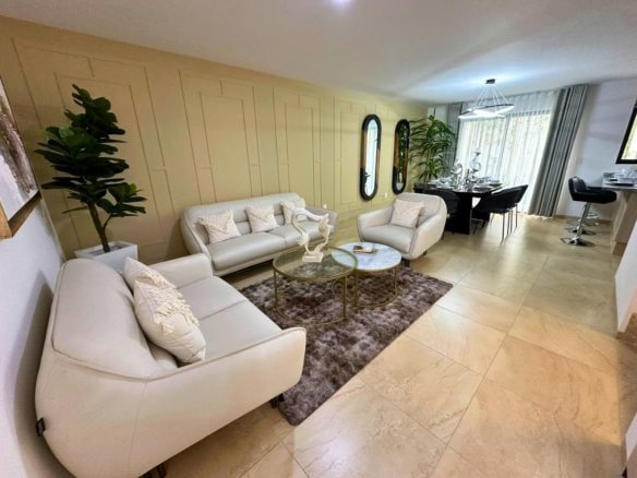 sala y comedor de casas en Zibatá Querétaro en Los Robles