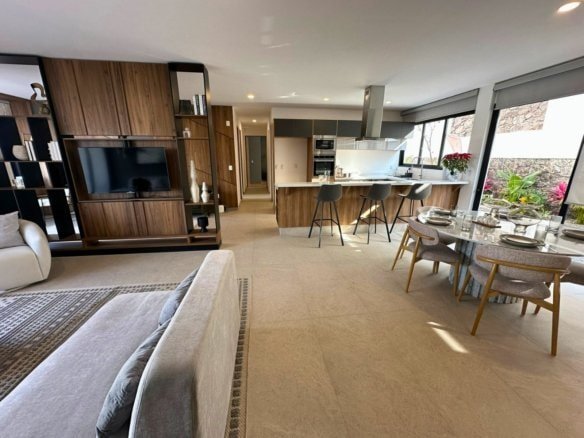 entrada de departamentos en Zibatá Querétaro. Condominio Parques