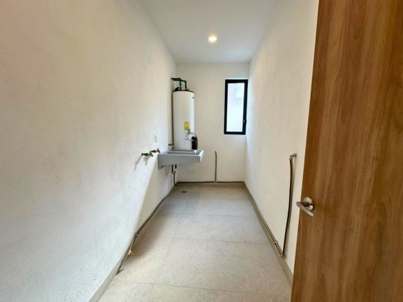 cuarto de lavado de departamentos en Zibatá Querétaro. Condominio Parques
