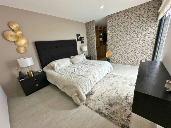 recamara principal de casa nueva en Zibatá Querétaro en Entrecielos.