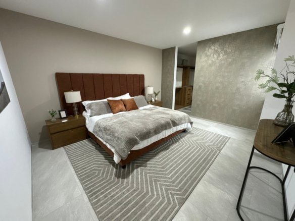 recamara principal de casa en zibata en entrecielos.