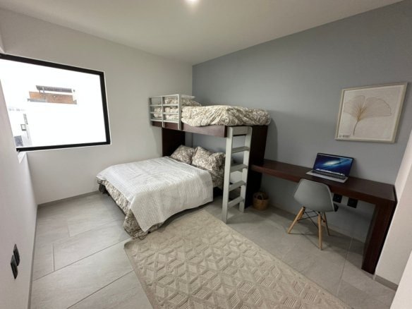 recamara 3 de casa con recámara en planta baja Zibatá Querétaro. En Entrecielos