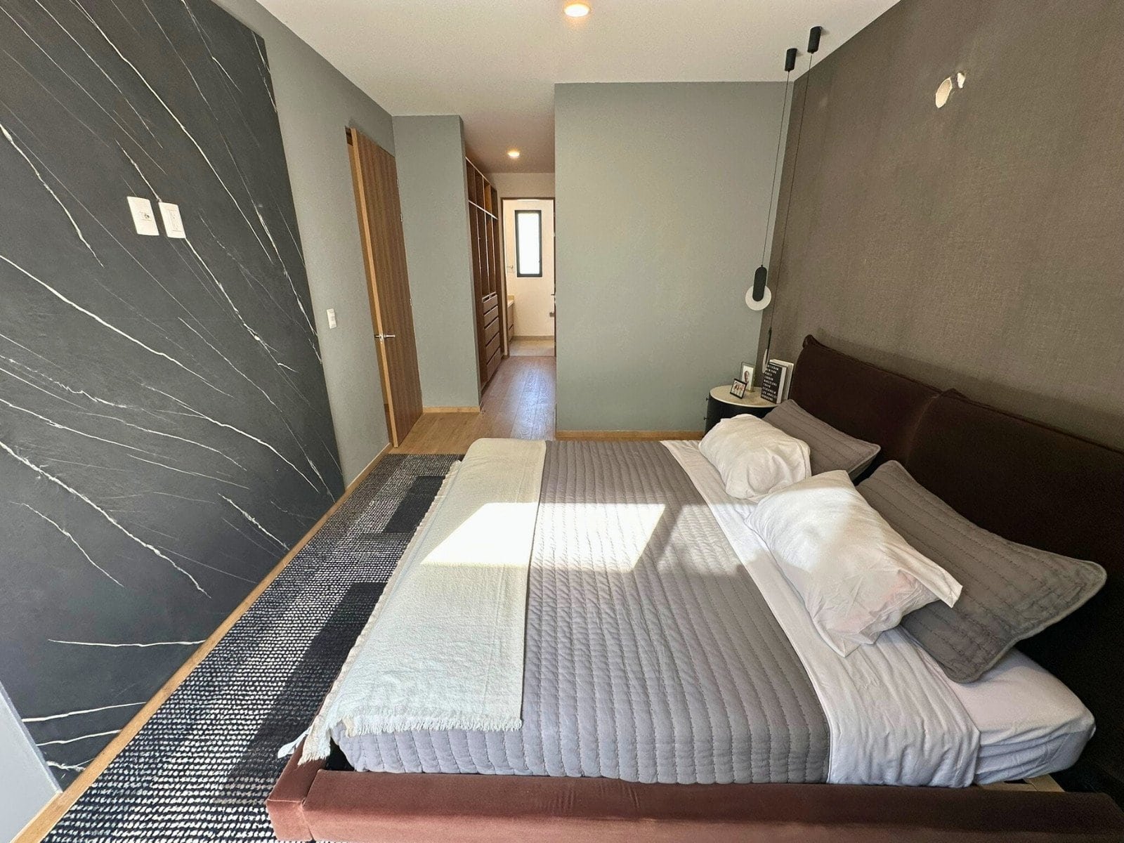 recámara principal de departamentos en Zibatá Querétaro. Condominio Parques