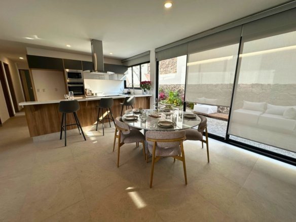 comedor de departamentos en Zibatá Querétaro. Condominio Parques