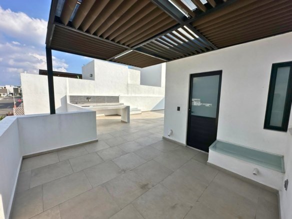 techado de rooftop de casa nueva en Zibatá Querétaro en Entrecielos.