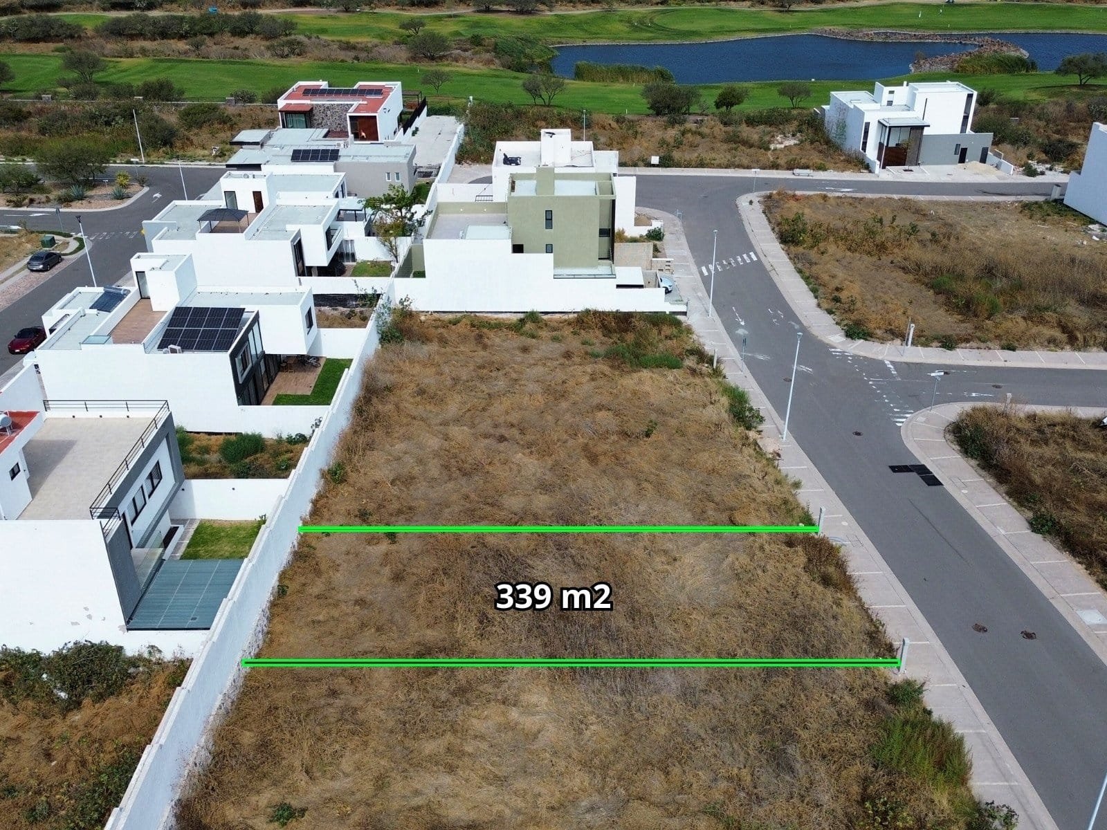 foto dron 3 de terreno en venta en Zibatá, Querétaro en Malaya.