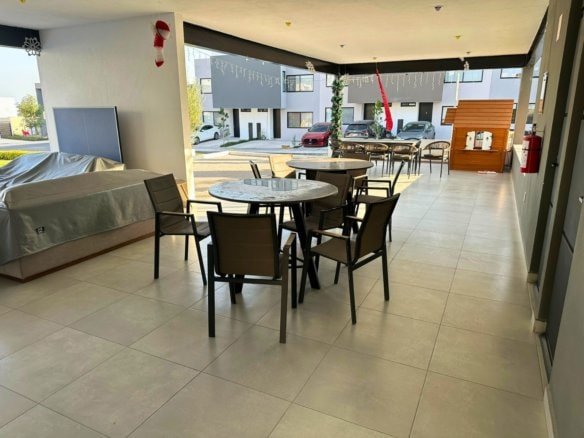 area social de casa en venta en Zakia, Querétaro.