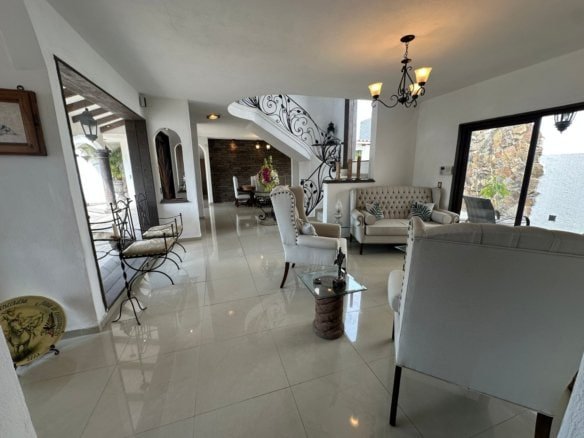 vista planta baja de Casa estilo hacienda en Juriquilla, Querétaro.