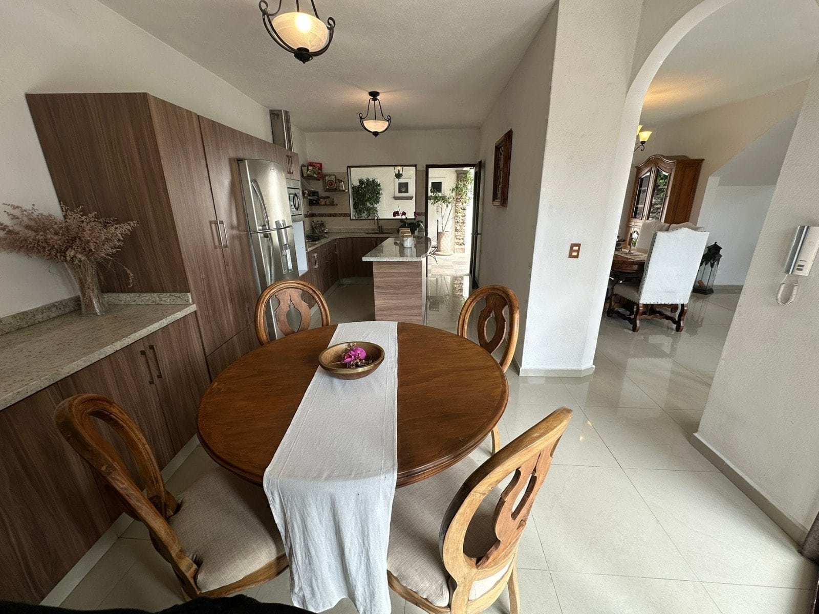 vista de cocina de Casa estilo hacienda en Juriquilla, Querétaro.