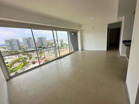 sala y comedor de departamento en Juriquilla, Querétaro.