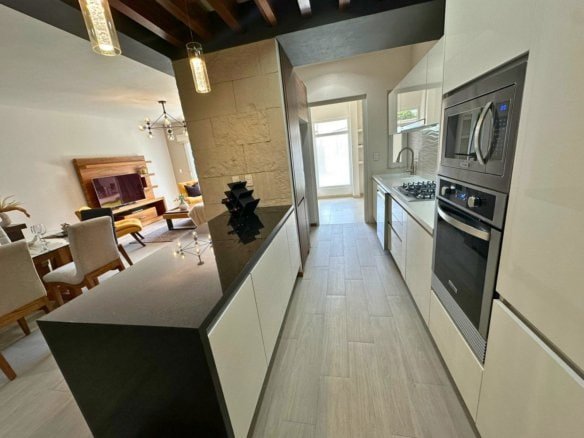 cocina integral de departamentos en cumbres del lago, Querétaro.