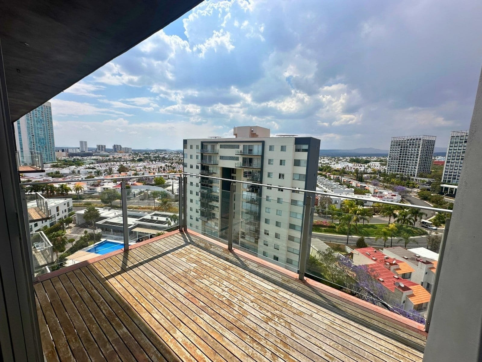 balcon de departamento en Juriquilla, Querétaro.