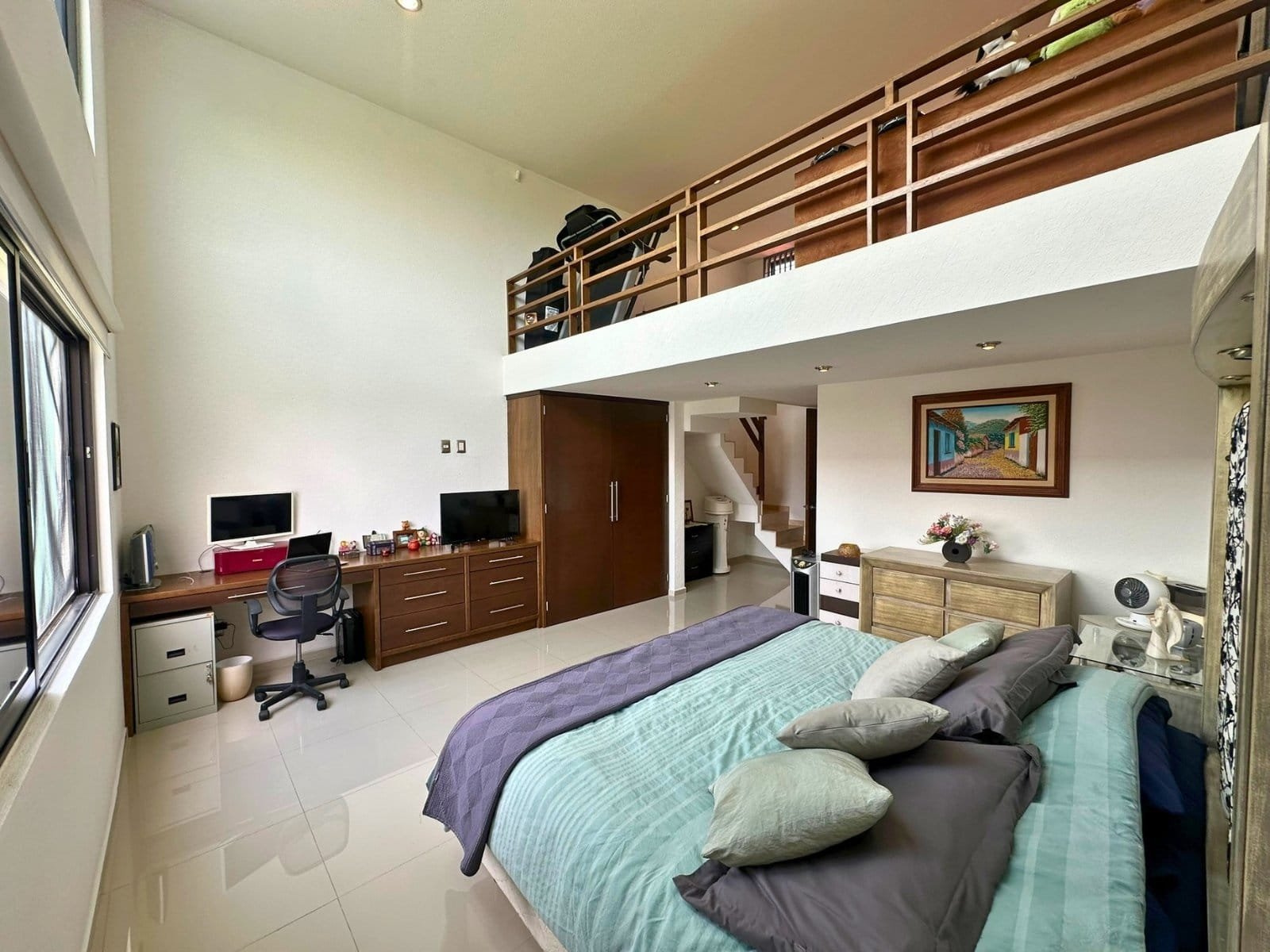 recamara 3 con tapanco de casa en Cumbres del Lago, Querétaro.